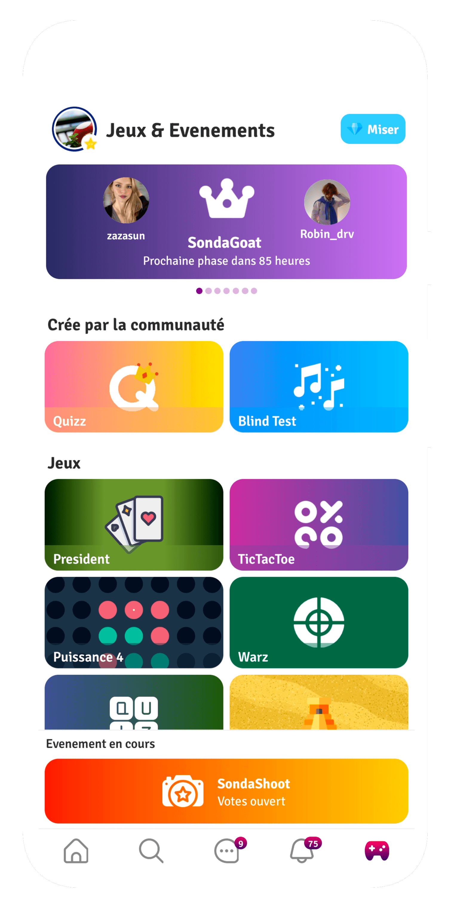 Joue avec tes amis